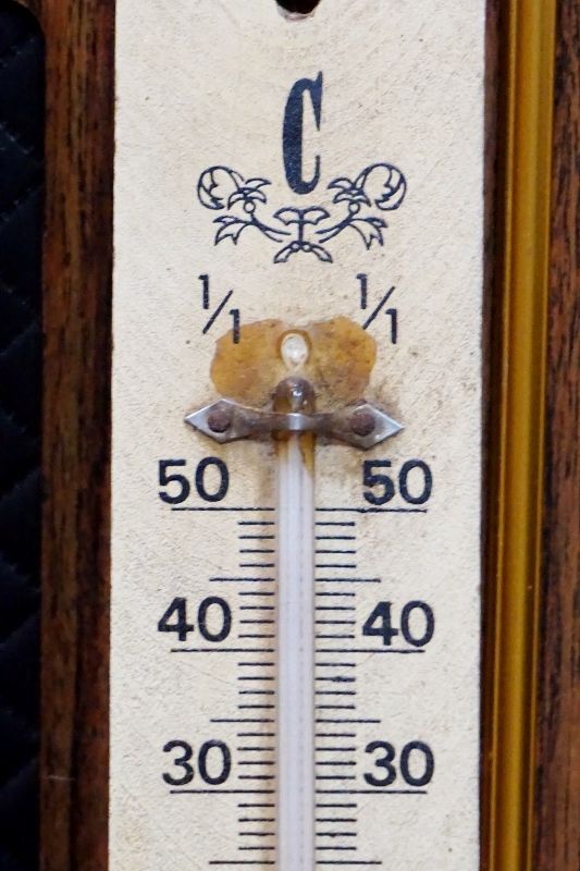 昭和レトロ デッドストック 未使用品 Green 大型温度計