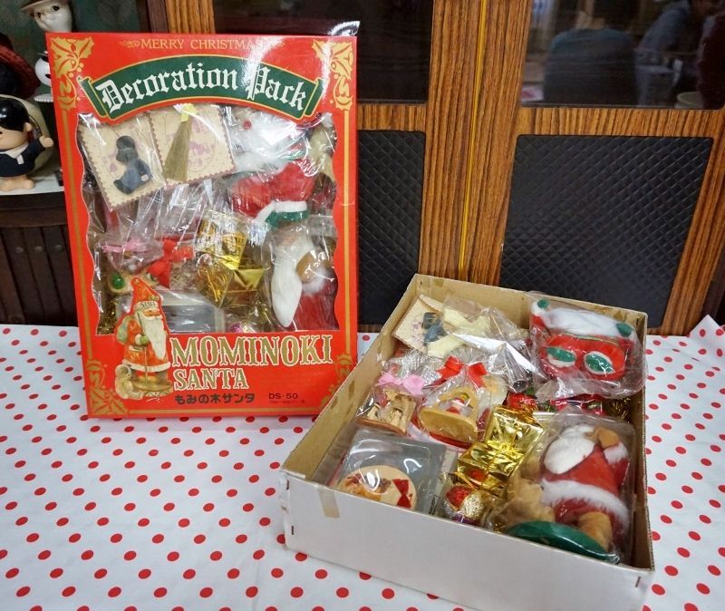 クリスマスツリーデコレーションセット もみの木サンタ セット内容２種
