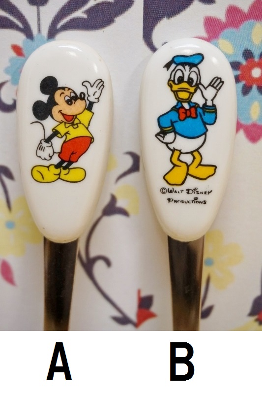 ディズニー 子供スプーン 絵柄２種 ミッキーマウス ドナルドダック Kt333