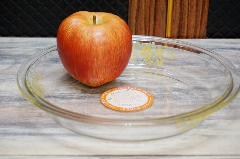 岩城硝子 パイレックス パイ皿 ２３ｃｍ ガラスプレート 耐熱ガラス食器 絵柄２種 GU99