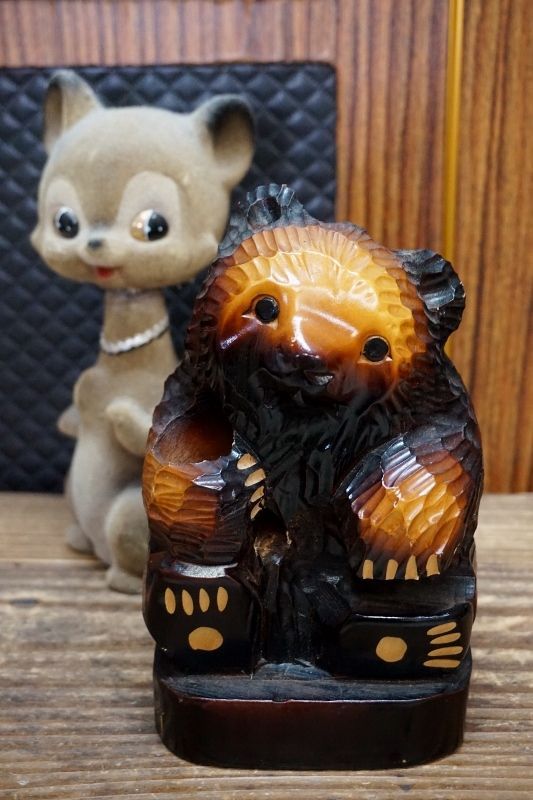 ヴィンテージ木彫り熊 昭和の木彫り - 雑貨