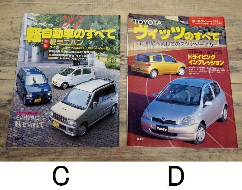 モーターファン別冊 自動車雑誌 自動車情報カタログ ４種 FZ11