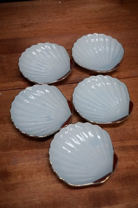 貝 豆皿 和風食器 5枚組 モダンカフェ シェルプレート 小皿 SS140