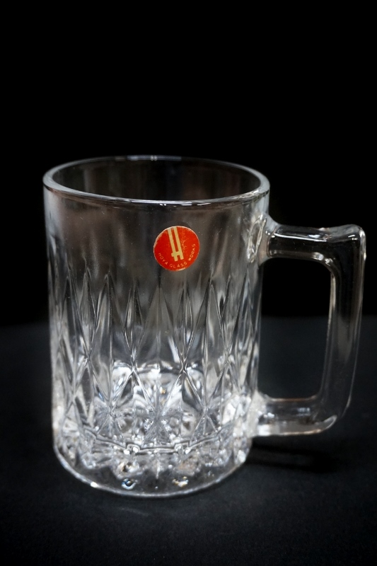HOYA 保谷クリスタル ガラスのマグカップ ジョッキ 1個 G778