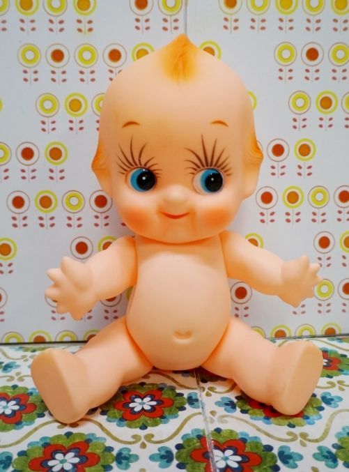 島田トーイ ひよこマーク Ms Japanロゴ有り 28cmキューピー人形 ソフビ