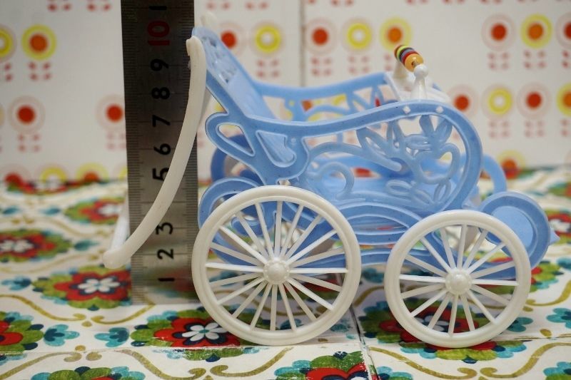 昭和の玩具☆赤ちゃんベビーカーセット ガラガラ ヴィンテージ人形 各色 OM553