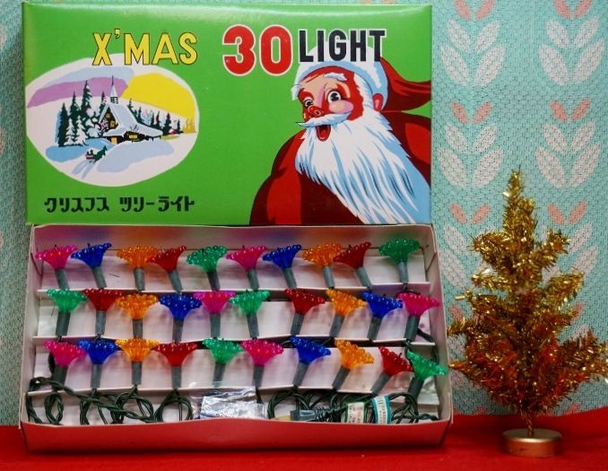 昭和レトロ　クリスマス　ライト　電飾　キャンディー　クリスタル　イルミネーション