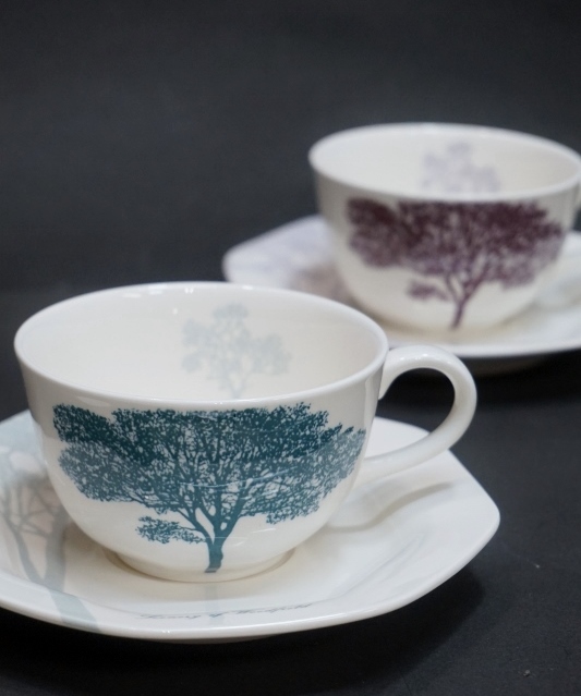 NORITAKE　CRAFTONE　WOODFIELD　ノリタケ　クラフト―ン　カップ&ソーサーセット　N409