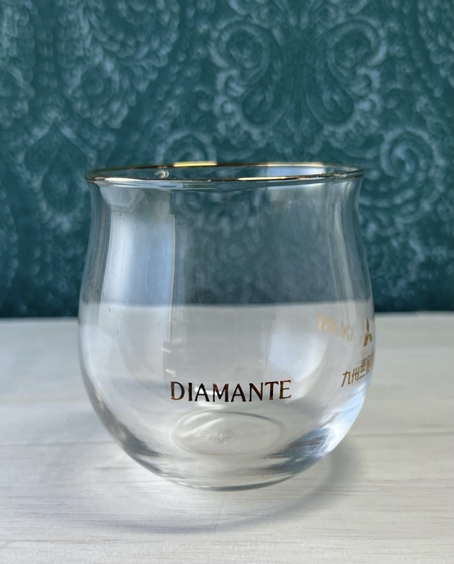 佐々木グラス 九州三菱自動車 ノベルティグラス DIAMANTE GALANT 非売品 レア GL190