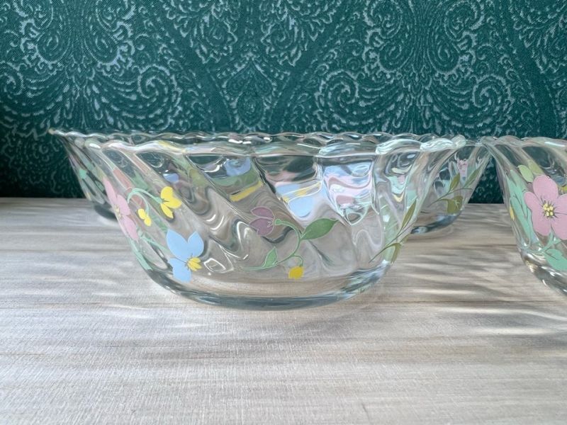 ナルミ NARUMI クックマミー ガラスの小鉢セット 花柄 5個 GUS355
