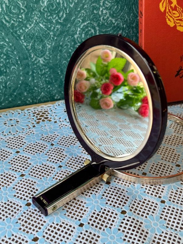 SHISEIDO 資生堂花椿会エメロード記念品 1969年 かがみ 手鏡 ハンド