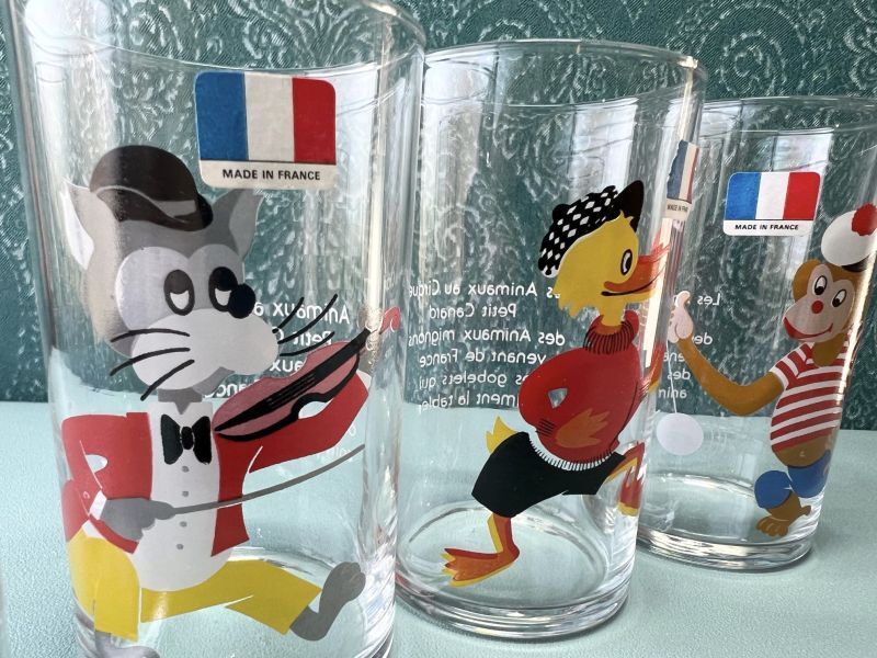 Luminarc Animal Glass フランス製 ルミナックグラスセット animaux de ...