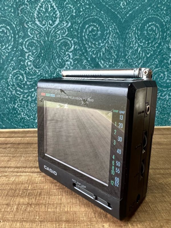 レトロ家電 CASIO TV-7500 LCD COLOR TELEVISION ポータブルテレビ