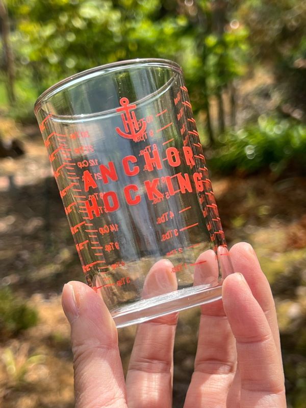 ANCHOR HOCKINGアンカーホッキングショットグラスデッドストックレア素材ガラス