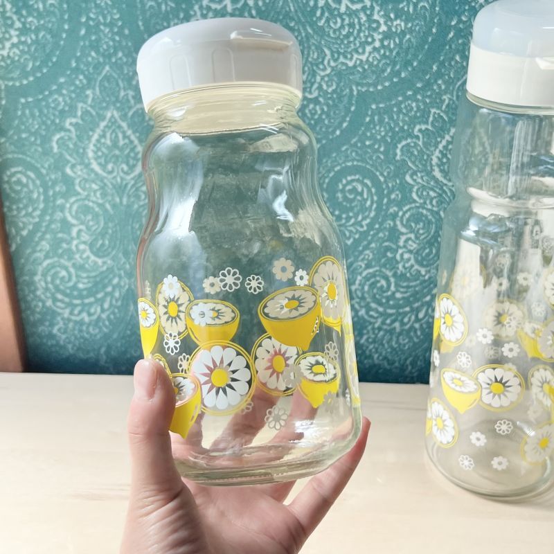 東洋佐々木ガラス レトロレモン ガラス保存容器 フルーツシロップ瓶 ポット ピッチャー 各種