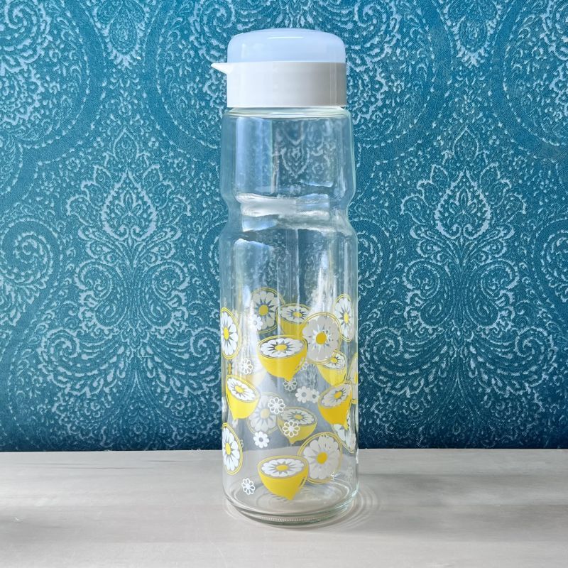東洋佐々木ガラス レトロレモン ガラス保存容器 フルーツシロップ瓶