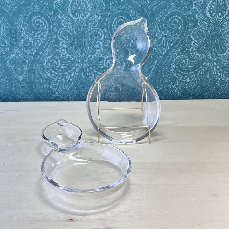 昭和レトロ昭和レトロ　ひょうたん型　ガラス小皿　5枚