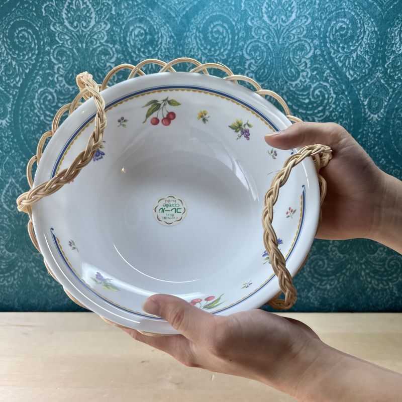 コレール CORELLE 岩城硝子 サラダセット プリティフルーツ サラダボウルセット 籠付き