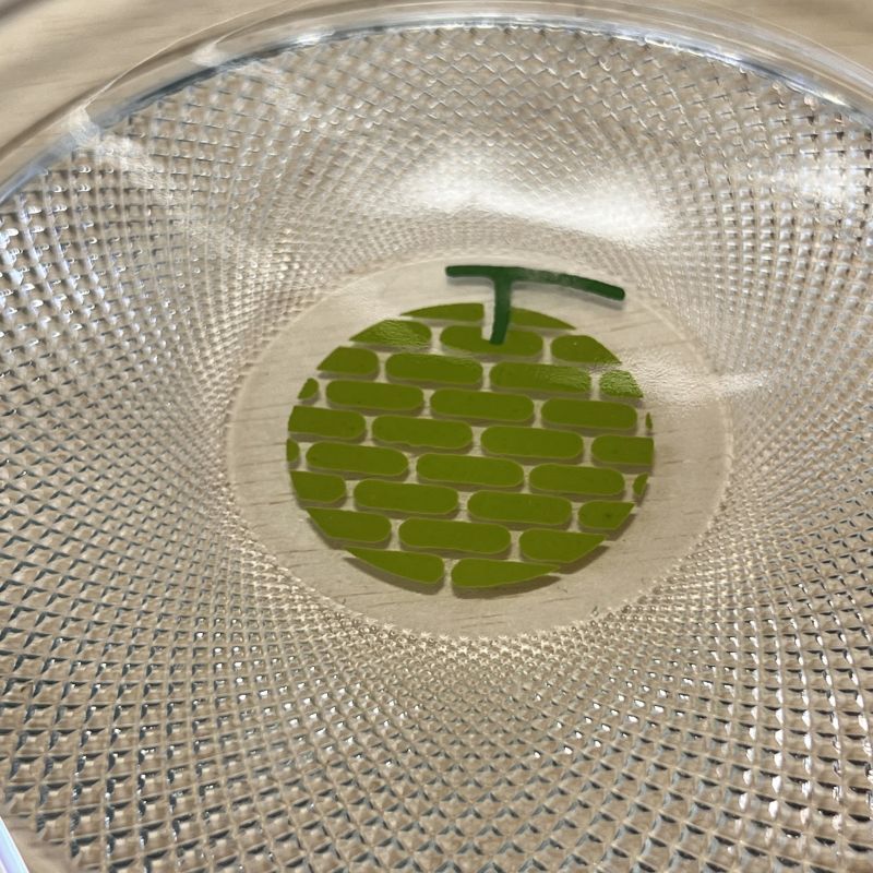 HOYA 保谷ガラス フルーツプレート皿5枚セット いちご メロン