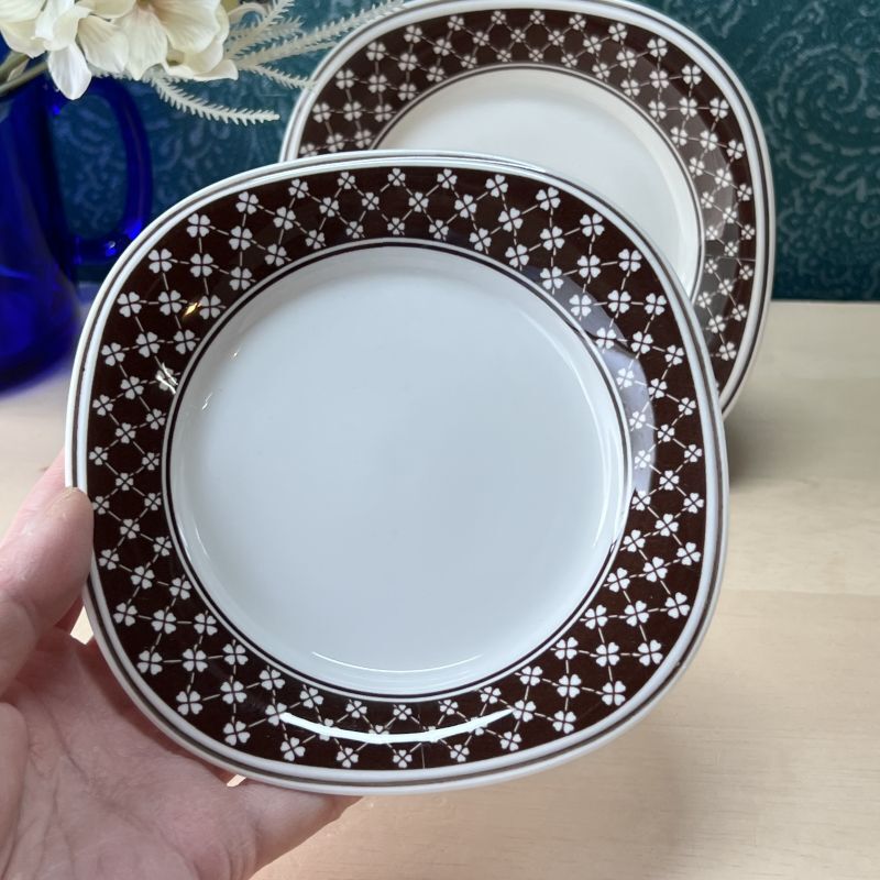 Noritake ノリタケ バーサトーン ソーサー 角皿 クローバー 2枚セット