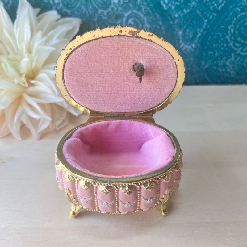 sanyo プリンセスオルゴール宝石箱 メモリー ピンク