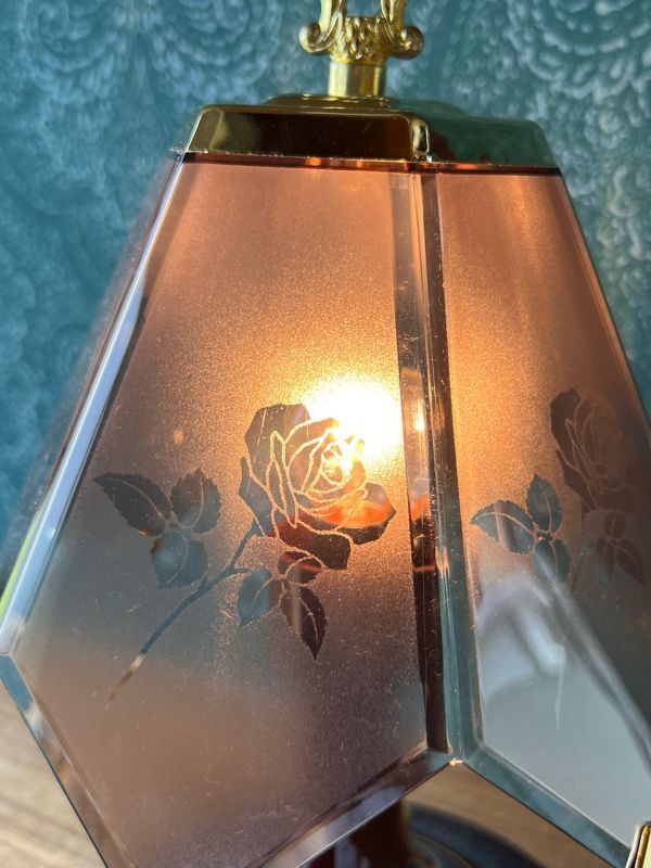ロマンチックな薔薇の花のスタンドライト vintage ルームライト KD41