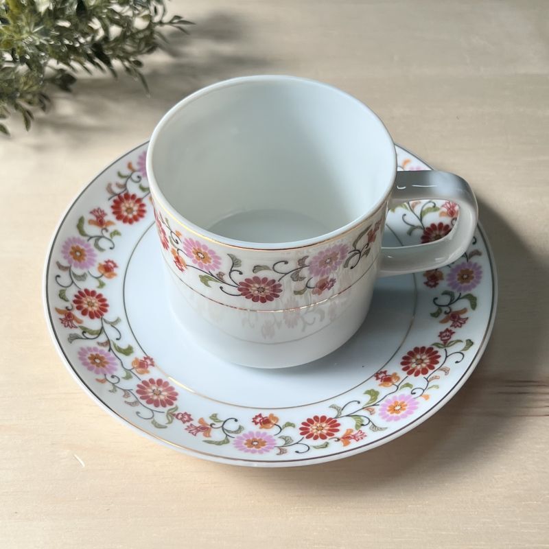 Keinan china オリエンタルフラワー 花柄カップu0026ソーサー １客 C278