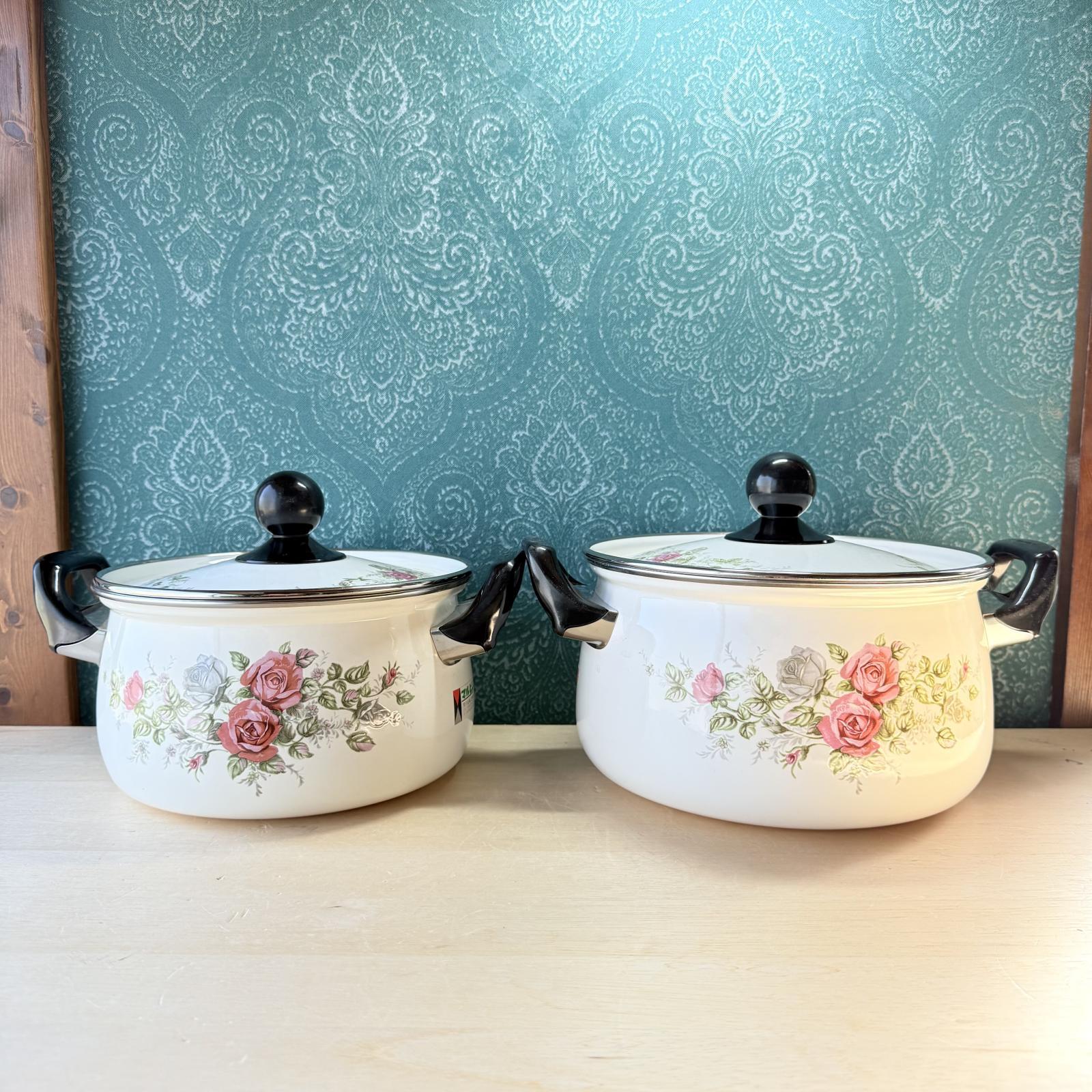 マルビシ MARUBISHI カラ―ホーローウェア ソースパン 20cm 22cm