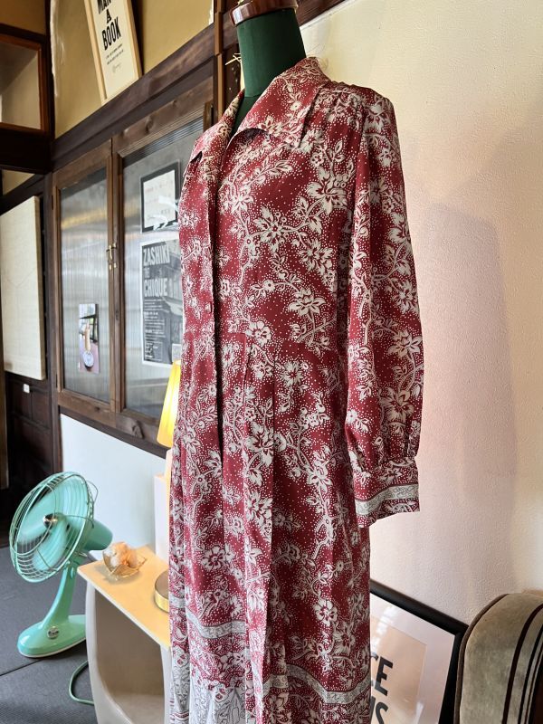 花柄ワンピース Liberty ドレス アンティーク vintage OLDレディース