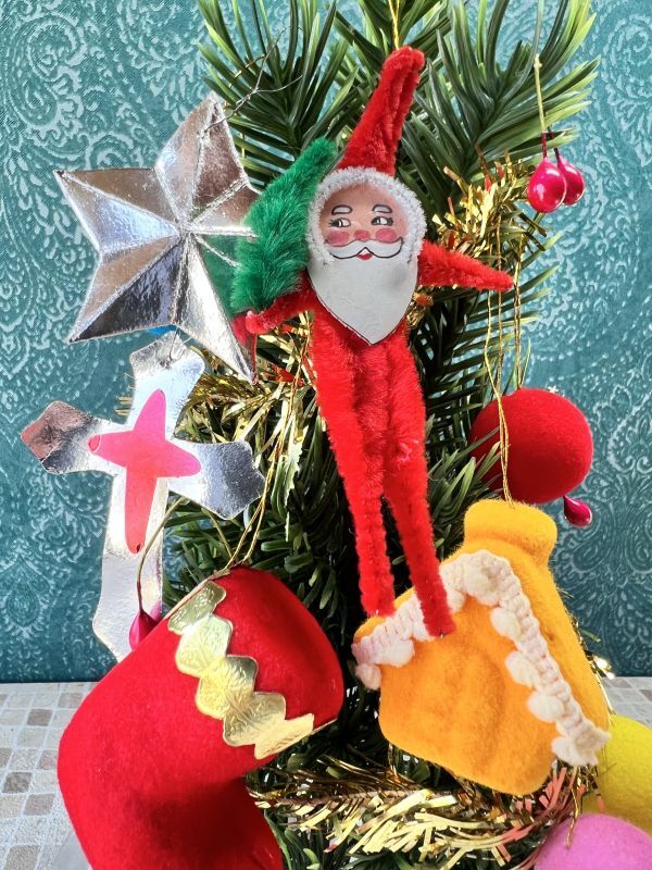クリスマスツリーセット売り・クリスマス飾り・アンティークサンタクロース