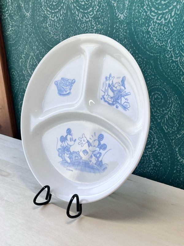 コレールCORELLE ミッキーマウスランチプレート ブルー