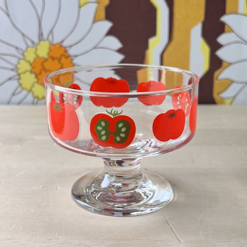 佐々木ガラス プルエース トマトアイスクリームカップ ガラス製デザートグラス